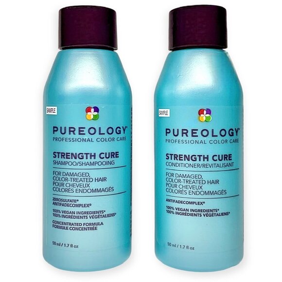 Pureology—Strength Cure Shampoo & Conditioner Sample Set (50mL ea) *New* - Picture 1 of 7